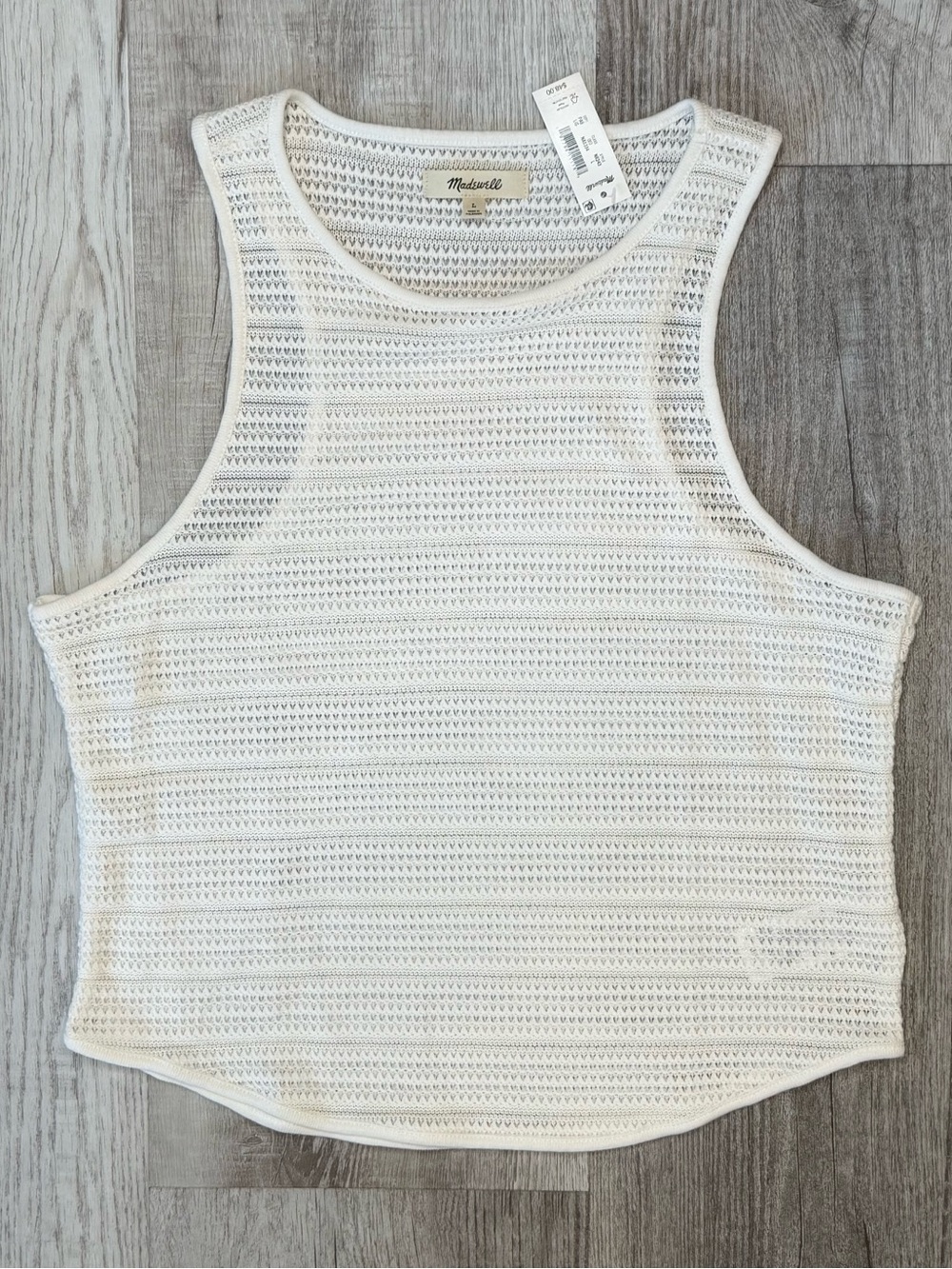 Madewell Crochet-Knit Cutaway Tank
Women’s Size L Lighthouse NWT